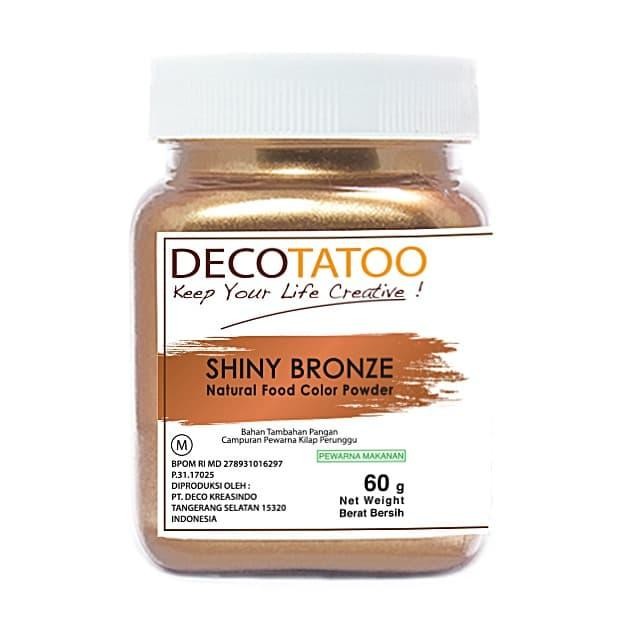 

Decotatoo Shiny Bronze Color 60 Gr (Pewarna Makanan) Gratis Ongkir