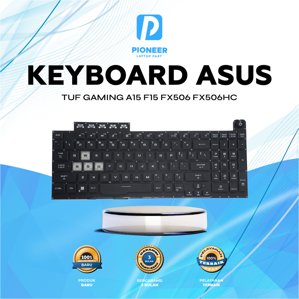 Keyboard Asus Tuf Gaming a15 f15 fx506 fx506hc