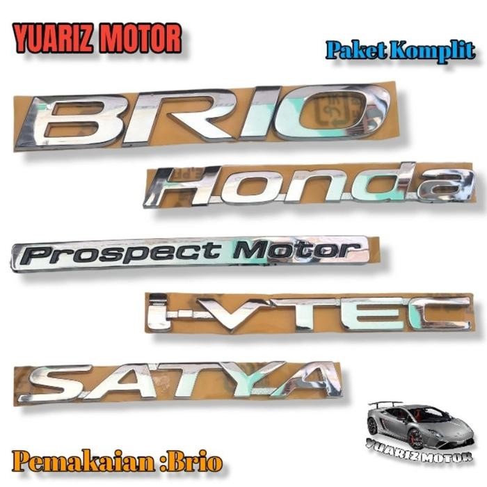 (Allthebest) EMBLEM BRIO ORIGINAL HONDA BRIO/EMBLEM BAGASI HONDA BRIO/ EMBLEM HONDA