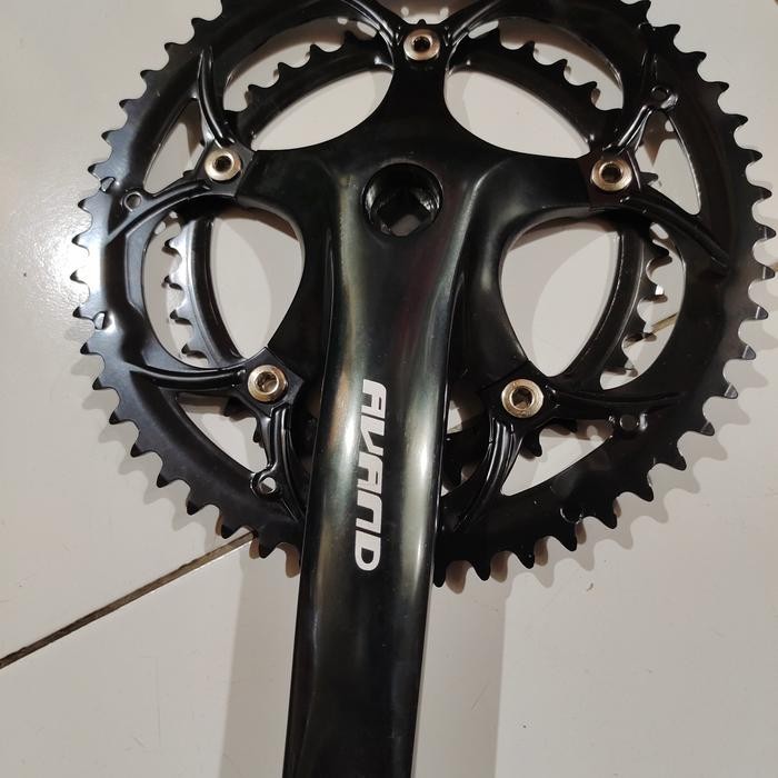 Terbagus Crank Set Sepeda Balap Atau Roadbike Merk Avand 53-39 As Bb Kotak
