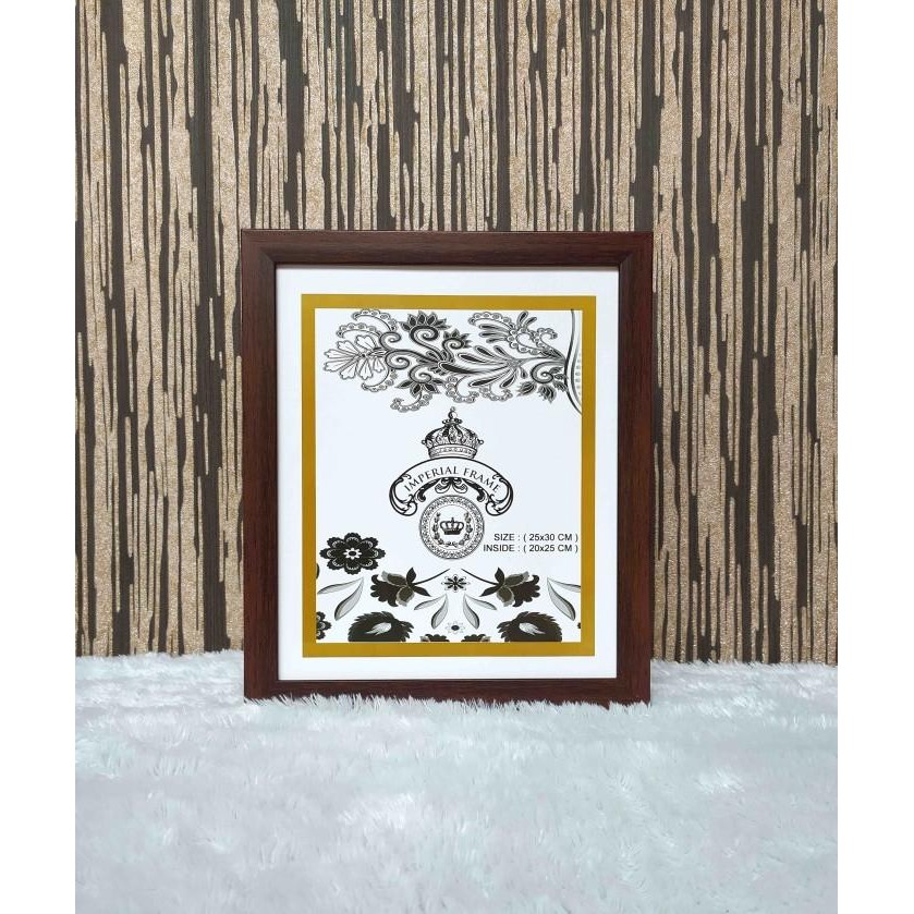 [Allthebest] Bingkai Figura Frame Foto 12R Minimalis Putih/Cokelat/Hitam