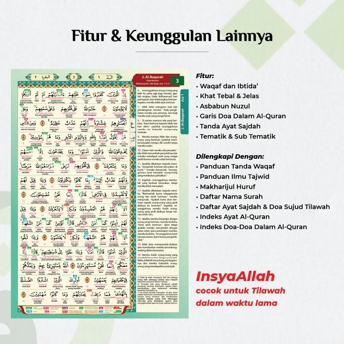 

Al-Quran JUMBO Tajwid Waqaf Ibtida Terjemah Perkata Latin ASY-SYIFA B4