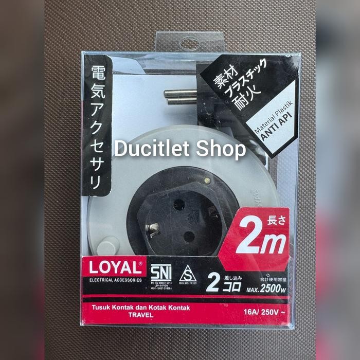 Box Kabel Roll Listrik Travel Charger Mini Portable Stop Kontak Hp Sni Gratisongkir