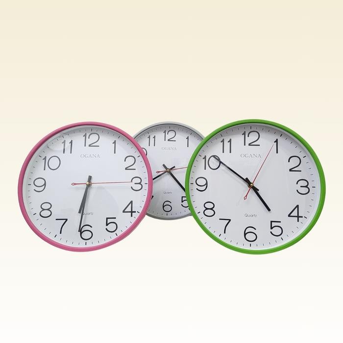 JAM DINDING OGANA JUMBO 30CM JAM ANALOG POLOS BESAR