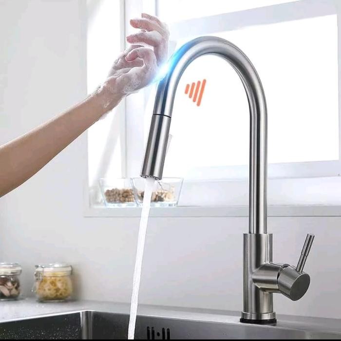 SALE kran sink angsa dapur tarik stainlest/kran dapur mixer model grohe