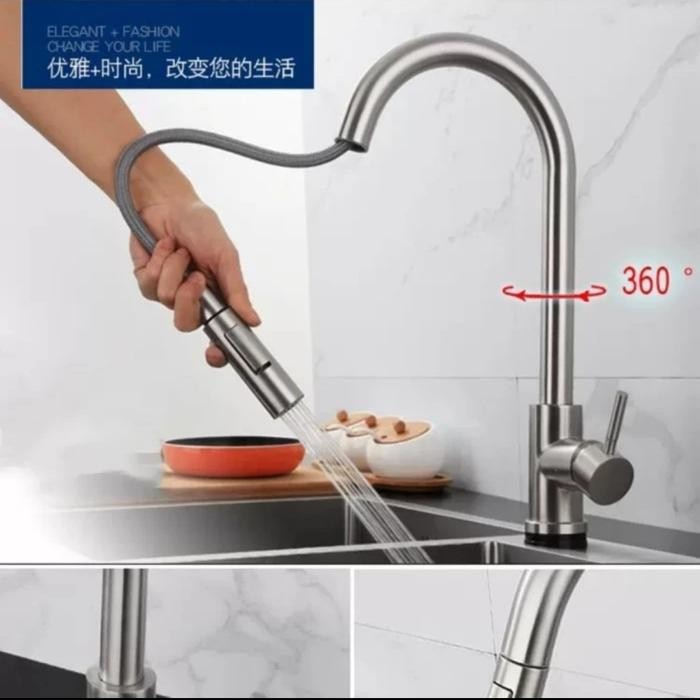 HOT SALE KRAN SINK TARIK STAINLES PANAS DINGIN / KERAN CUCI PIRING MODEL TOTO