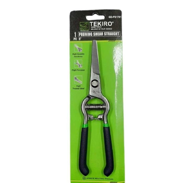 Tekiro Gunting Dahan Ranting Tanaman 8 In PRUNING LURUS Gunting Pohon Kode 997
