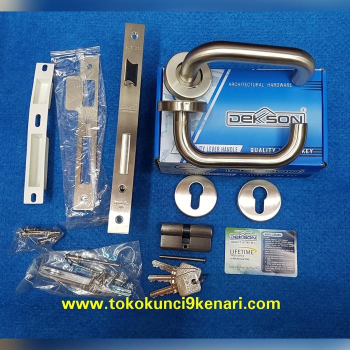 Best Seller Paket Handle Dekson Lhtr 016 19Mm Sus304+ Kunci Il 8485 + Cyl 60Mm Sn