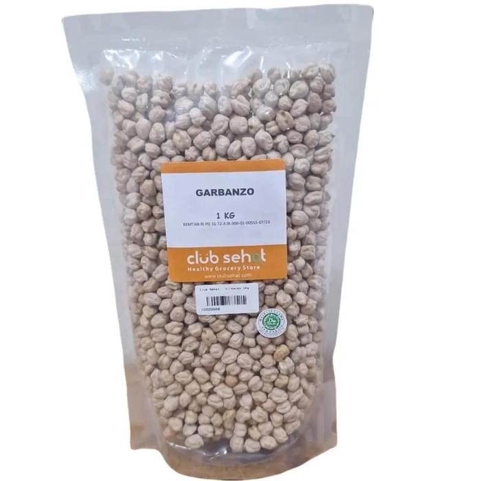 

Club Sehat Garbanzo 1Kg Kacang Arab Mentah Bahan Masakan Food Kering