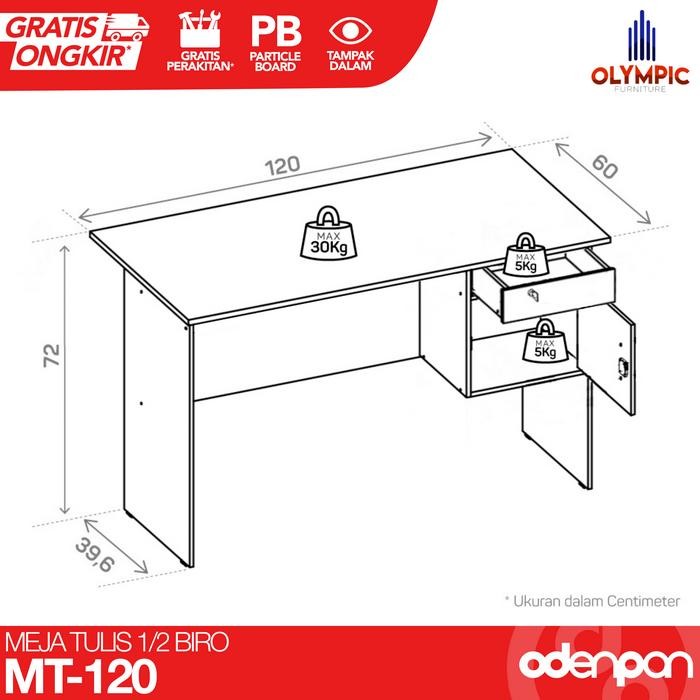 MEJA TULIS / KERJA OLYMPIC MT GSTAR - FREE ONGKIR [ODENPAN]