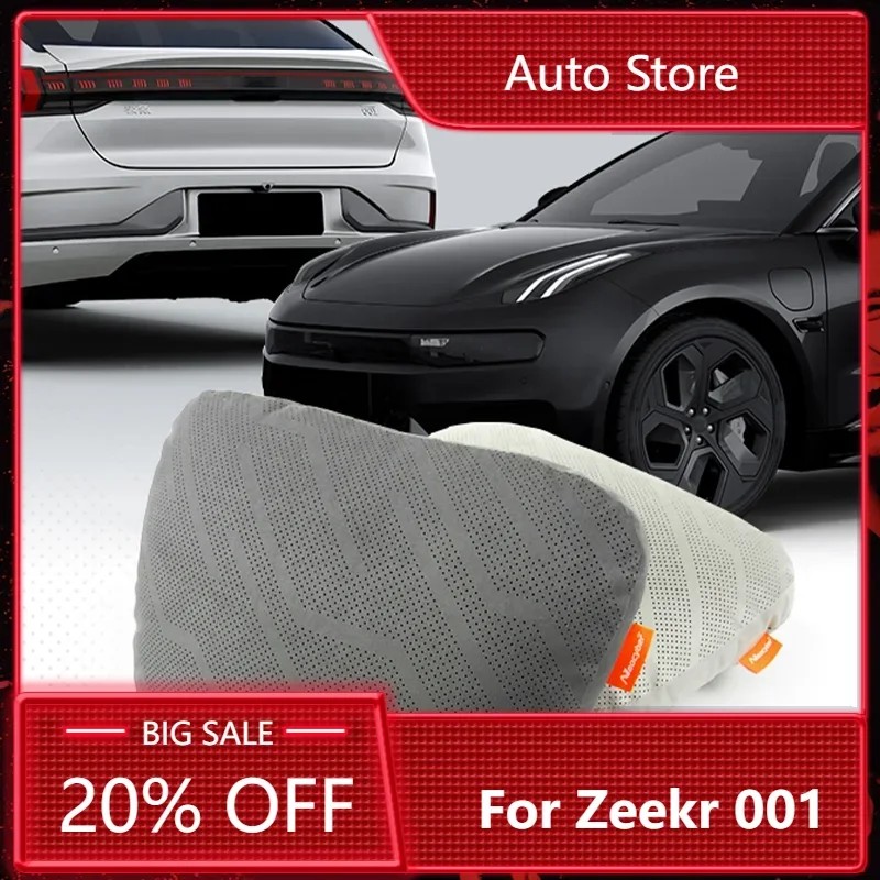 New New！ For Zeekr 001 2021 2022 2023 2024 Car Styling Suede Seat Headrest Hidden Without Tie Neck P