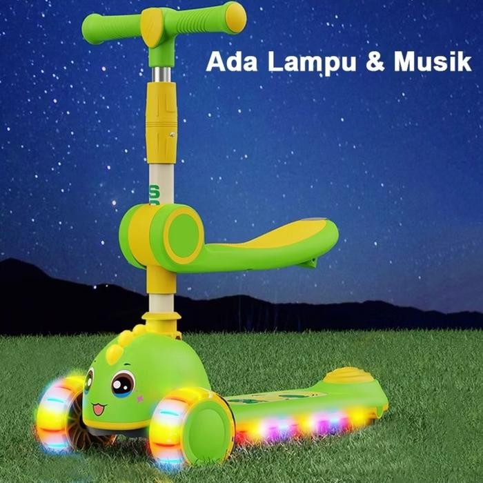 Mainan Edukasi Anak Skuter LED / Otoped / Skuter Duduk