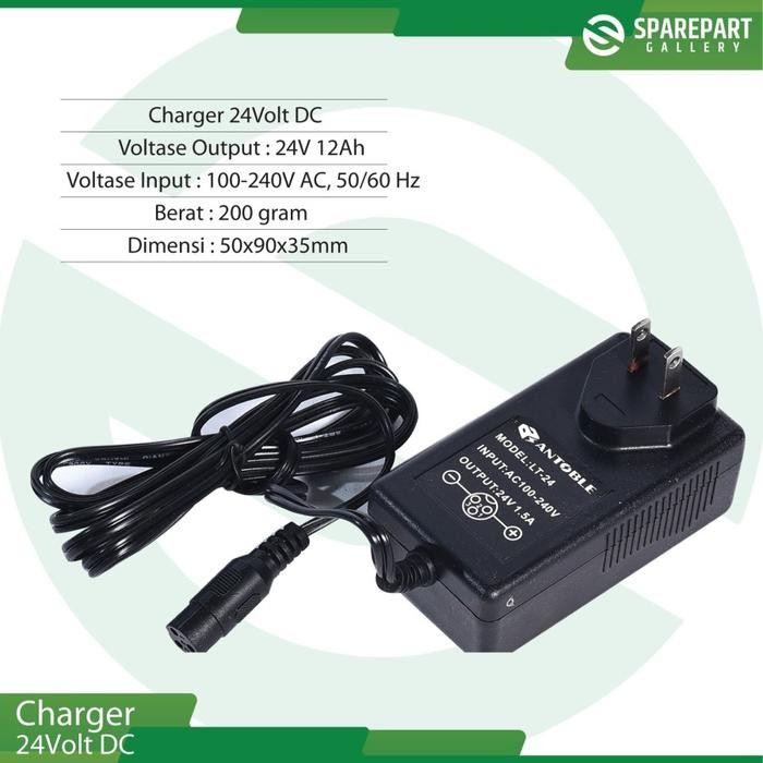 Sparepart Charger skuter listrik 24Volt DC