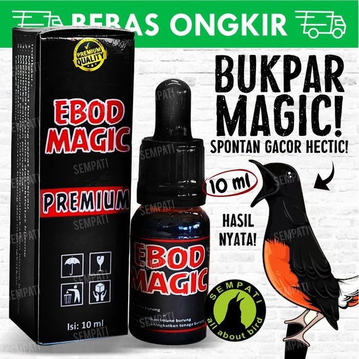 Ebod magic premium vitamin obat penggacor burung murai kacer kenari