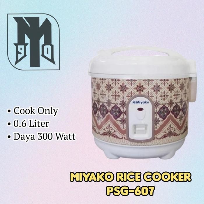 Miyako Rice Cooker Kecil 0.6 L PSG-607 Miyako Mini Rice Cooker