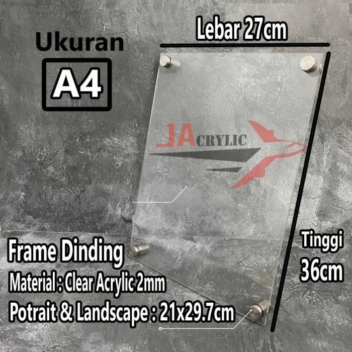 Executive Frame Foto Akrilik / Frame Akrilik Display Dinding Akrilik