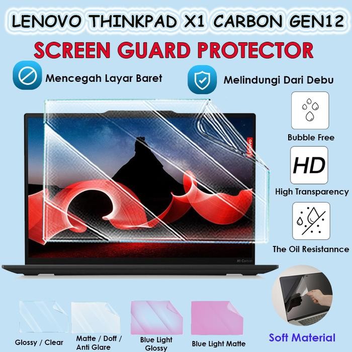 LENOVO THINKPAD X1 CARBON GEN12 ULTRA 7 14" Antigores Pelindung Laptop Screen Guard Protector Glossy