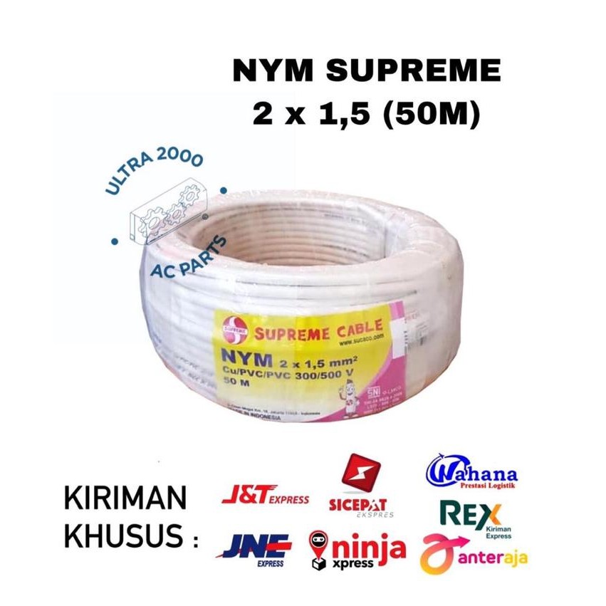 Kabel NYM 2 x 1.5 SUPREME 50M/SUPREME CABLE 2x1.5/NYM SUPREME 2x1.5