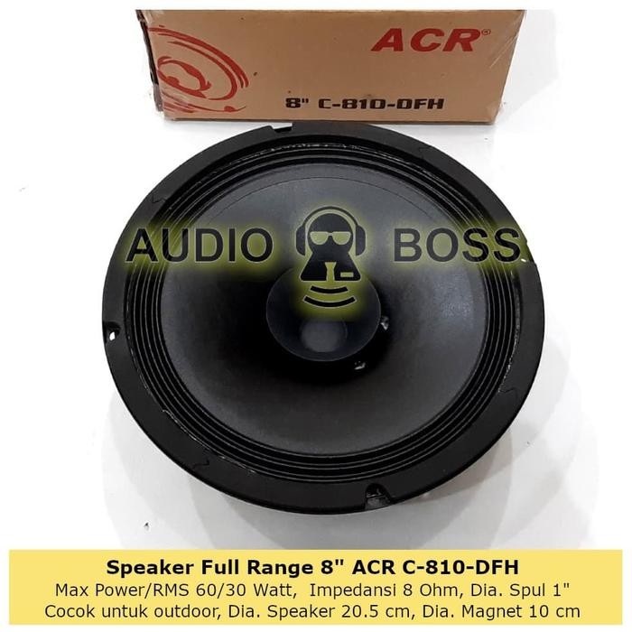Speaker Full Range 8 Inch Acr C 810-Dfh / Full Range 8" Acr C 810-Dfh