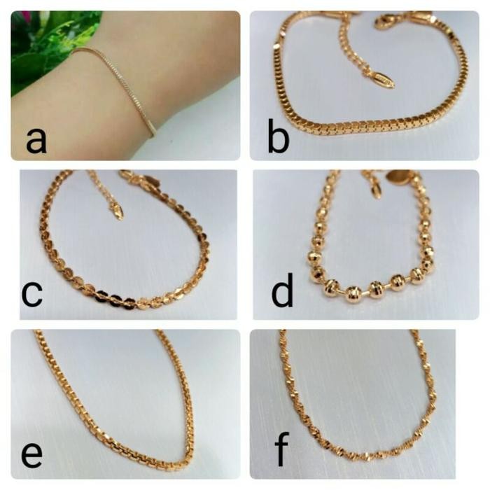 (Expert) FAVORITE Gelang Xuping rantai milano,botoran,italy,bursalino/gelang