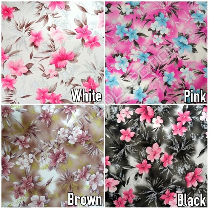 Kain Oskar Oscar Kulit Sofa Jok Kursi Sintetis Motif Bunga Kecil - Uno *