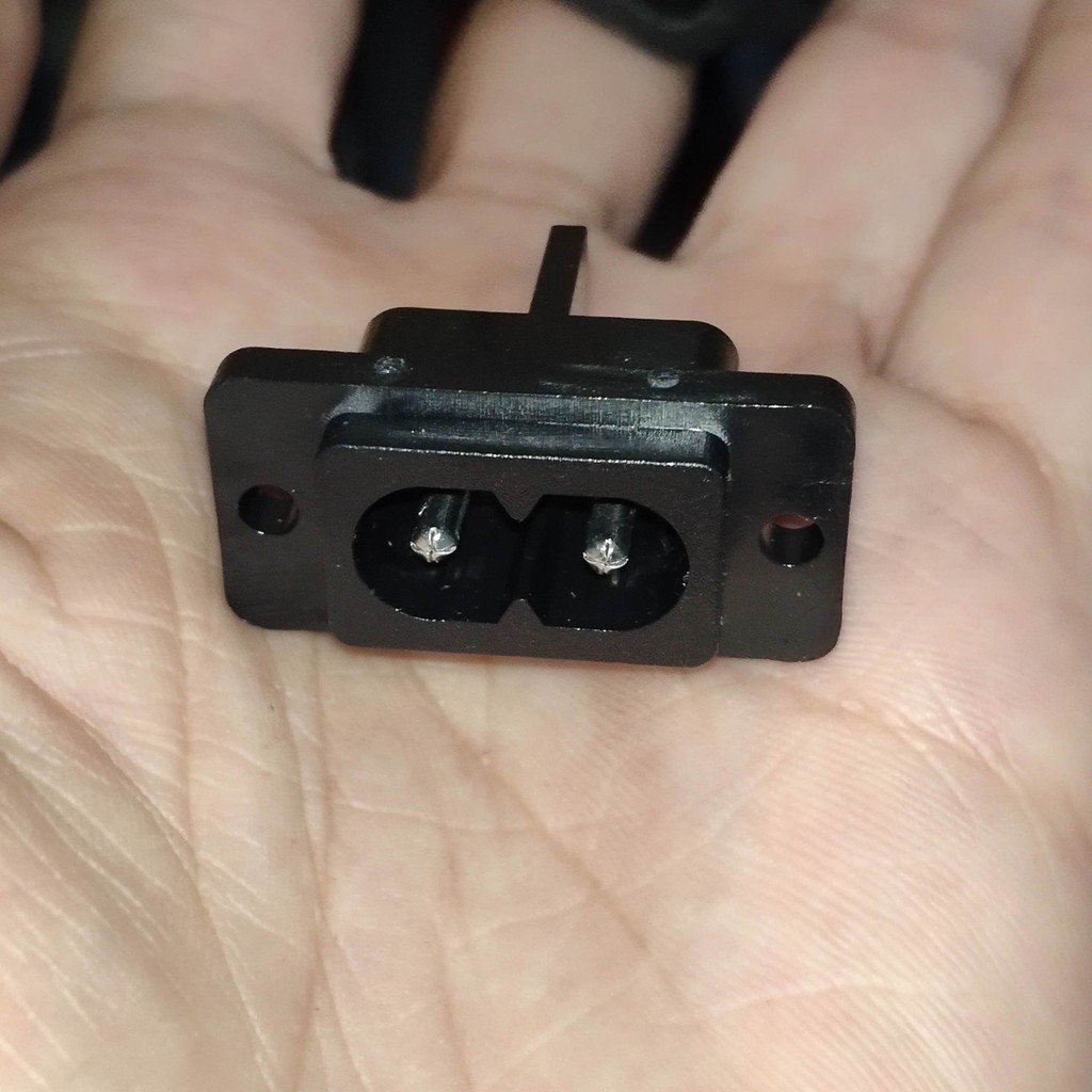SOCKET KONEKTOR KABEL AC ANGKA 8 2 PIN. SOKET AC POWER 2 LUBANG ANGKA 8