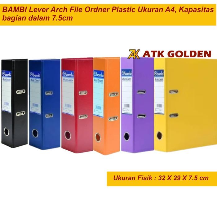 

Ordner Bambi PVC Lever Arch File Ukuran A4 - 1011