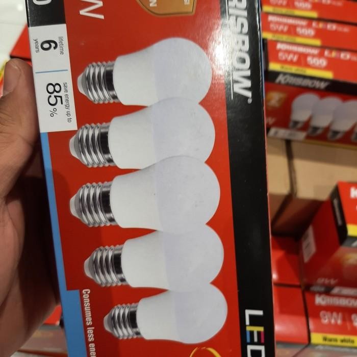 Expert lampu bohlam LED BULB KRISBOW 3-11 watt paket isi 5 GARANSI