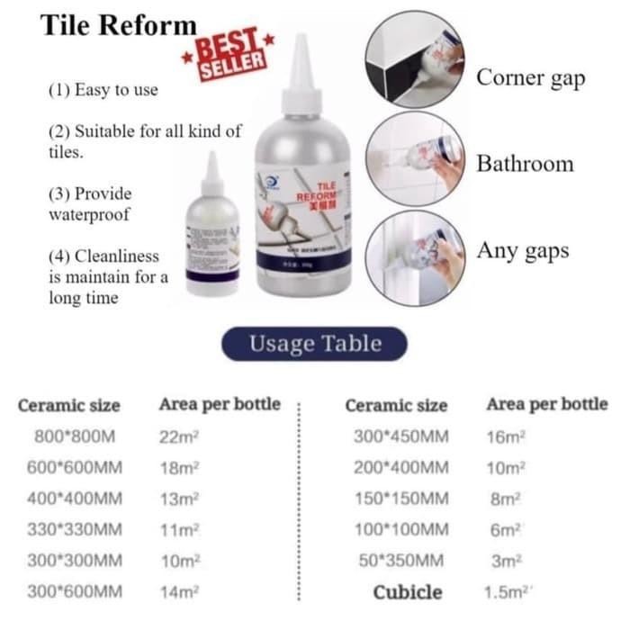 (Expert) Pengisi Nat Keramik t Anti Bocor Tile Reform Kamar Mandi
