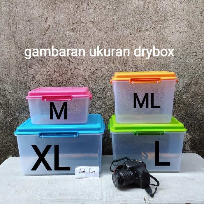 [Expret] drybox dry box penyimpanan lensa kamera Canon Nikon Fujifilm eos sony