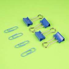 

Miniso Navy Blue Series Paper Clips & Binder Clips Penjepit Kertas Jepit Blinder Klip Kertas