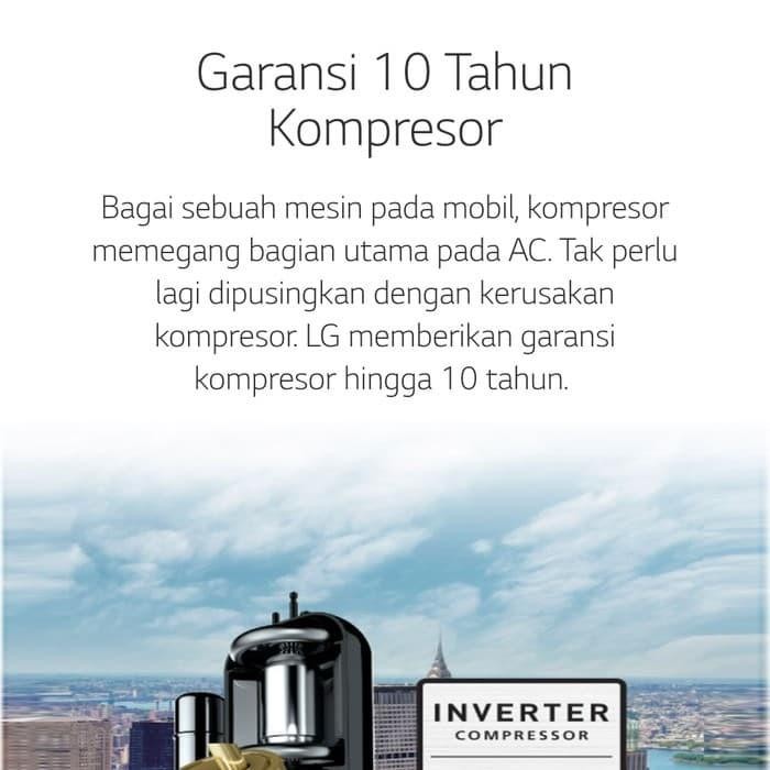 [Expret] AC LG T 10 EV4 1pk DUAL INVERTER LG T 10 EV4 1pk harga unit only