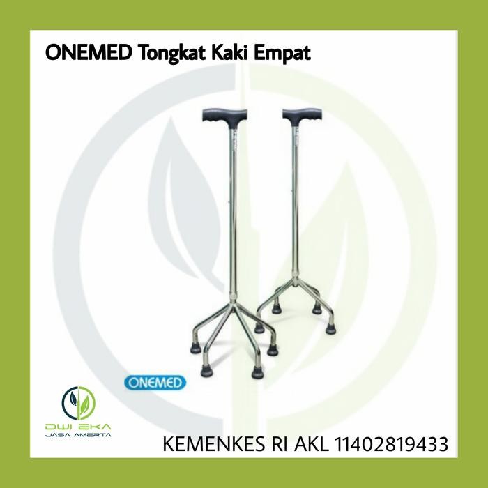 TONGKAT KAKI EMPAT ONEMED / TONGKAT KAKI 4 / ALAT BANTU JALAN