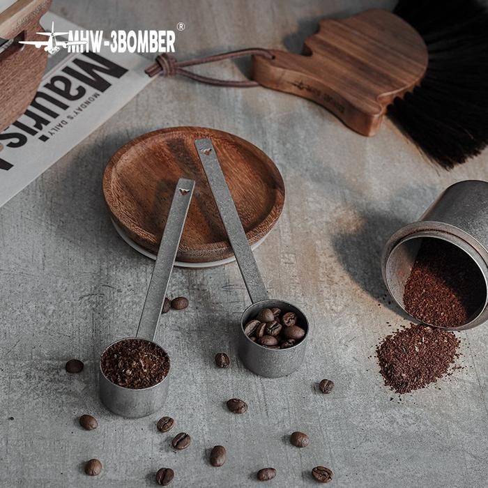

MHW-3BOMBER Long Coffee Bean Measuring Spoon Stainless Steel 304 / Sendok Takar Biji Kopi Bubuk Teh