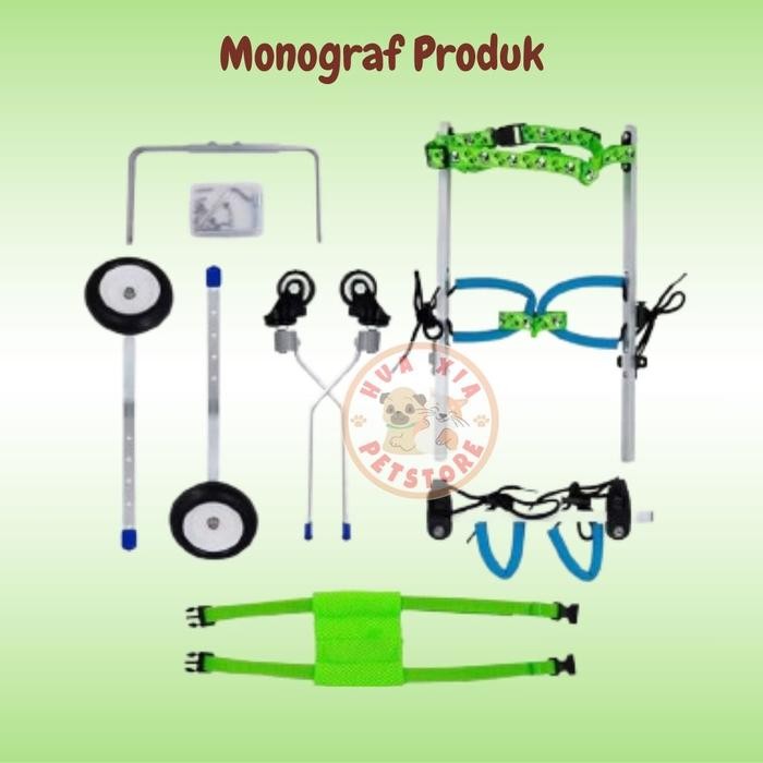 PET WHEELCHAIR KURSI RODA ALAT BANTU JALAN 4 RODA KUCING ANJING KECIL (EKONOMI-NEW)