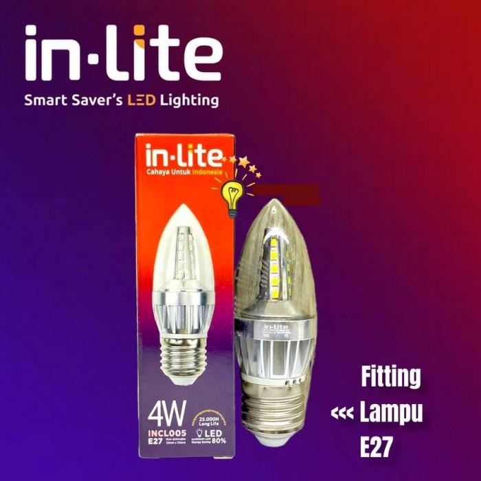 [Expert] Lampu LED Candle In-Lite 4W E14 / E27