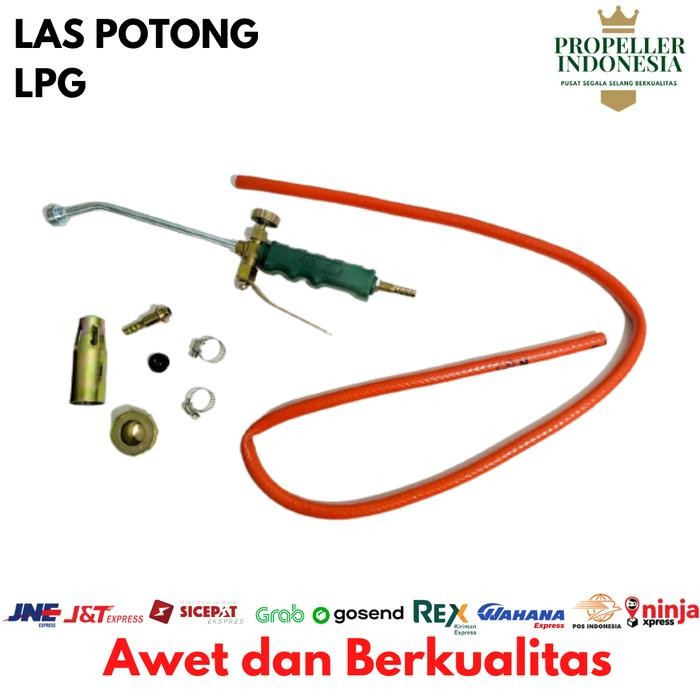 ALAT BAKARAN HEATING TORCH GAS LPG KEPALA LAS API + SELANG GAS BLENDER