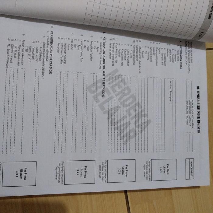 

Ready- Buku Induk Register Peserta Didik Sd - Kurikulum Merdeka