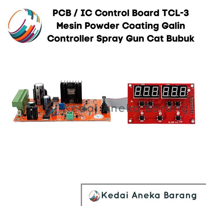 Pcb Tcl-3 Ic Control Board Controller Mesin Powder Coating Display