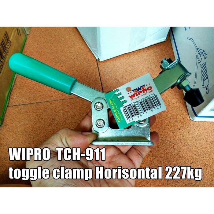 TOGGLE CLAMP KLEM WIPRO TCH911 HEAVY DUTY TOGGLE CLAMP KLEM HORISONTAL 227KG KLEM DIY WOODWORKING