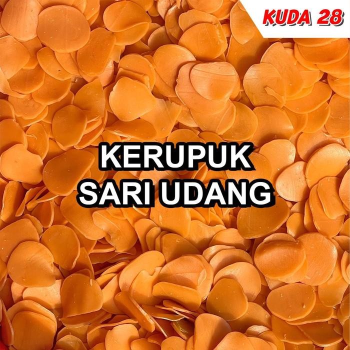 

New KERUPUK SARI UDANG MENTAH 1kg *best seller grosir (GRADE A) non msg sachet snack murah
