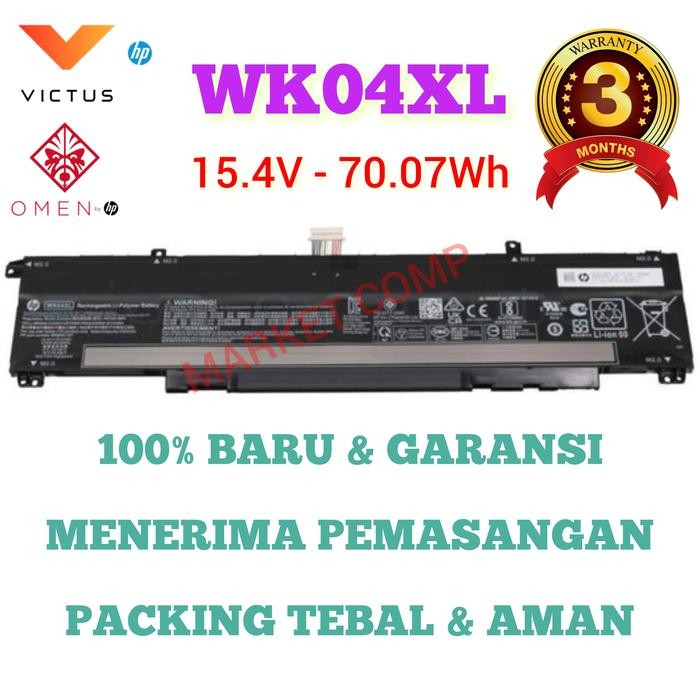 Grosir Wk04 Wk04Xl Battery Baterai Laptop Hp Victus 15 Fa 15Fa 15-Fa 15-Fa0008Tx 15-Fa0011Tx