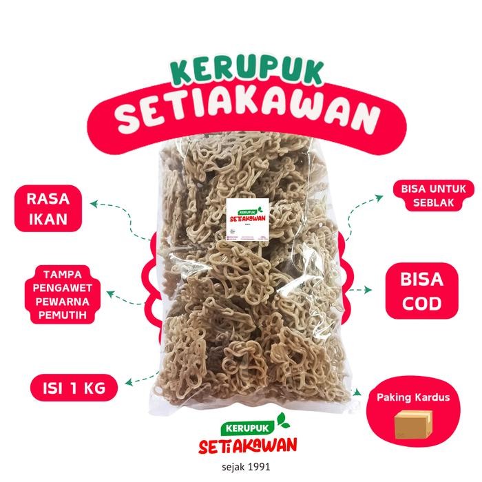 

New [1KG] Kerupuk Ikan Morat-Marit Mentah Banyuwangi Setiakawan - Tradisional dan Bebas Pemutih,