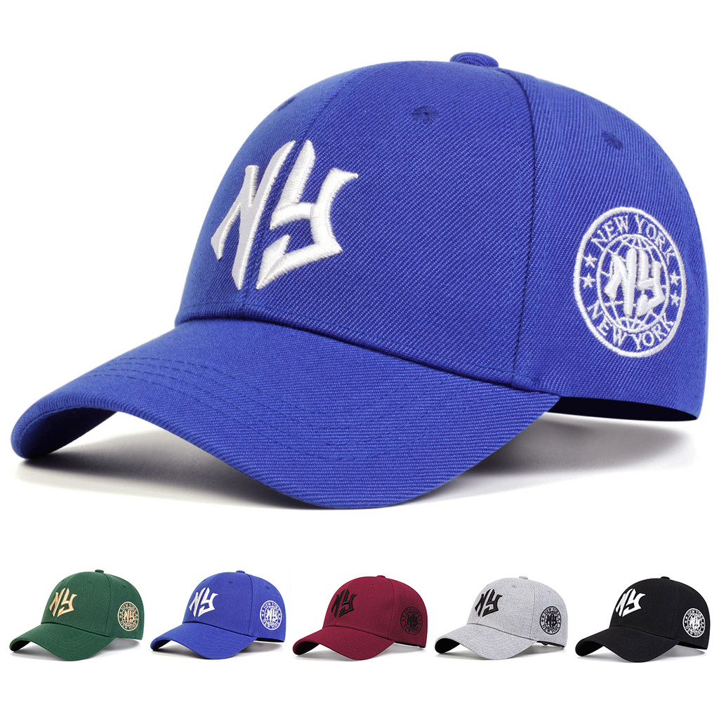 Unisex Ng Letter Embroidery Baseball Caps Spring Autumn Outdoor Adjustable Casual Hats Sunscreen Hat