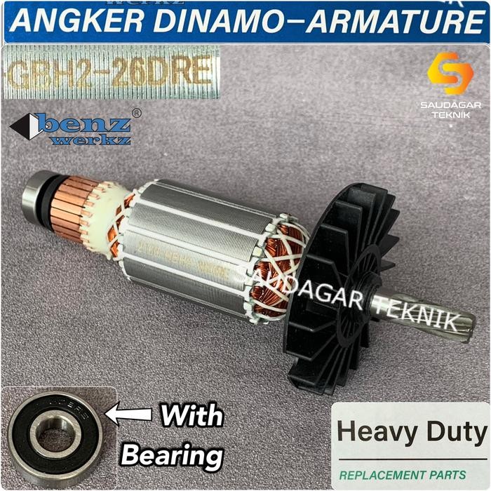 Armature Bosch Gbh 2 26 Dre Angker Mesin Bor Bobok Sds Plus Bosch