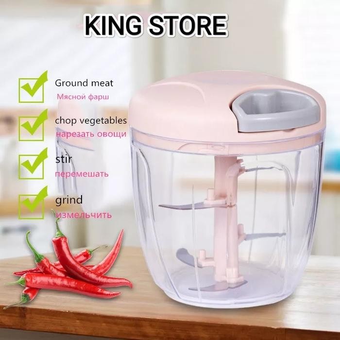 CHOPPER TARIK BLENDER MANUAL / CHOPPER BESAR MATA PISAU 5 900ML