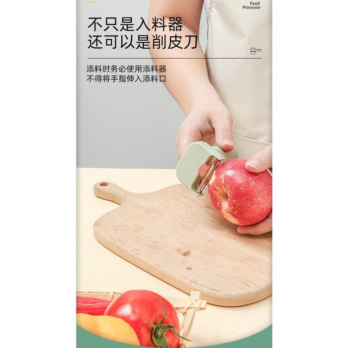 Blender 4IN1 Pemotong Bawang Sayur Mini Sikat Multifungsi Model genggam Food Chopper