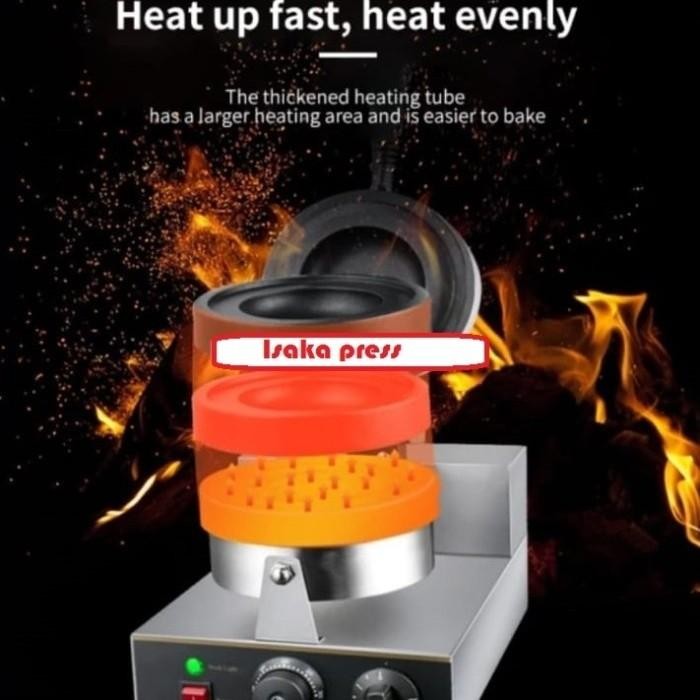 [Expert] UFO burger rotating machine/mesin burger UFO putar/panini press