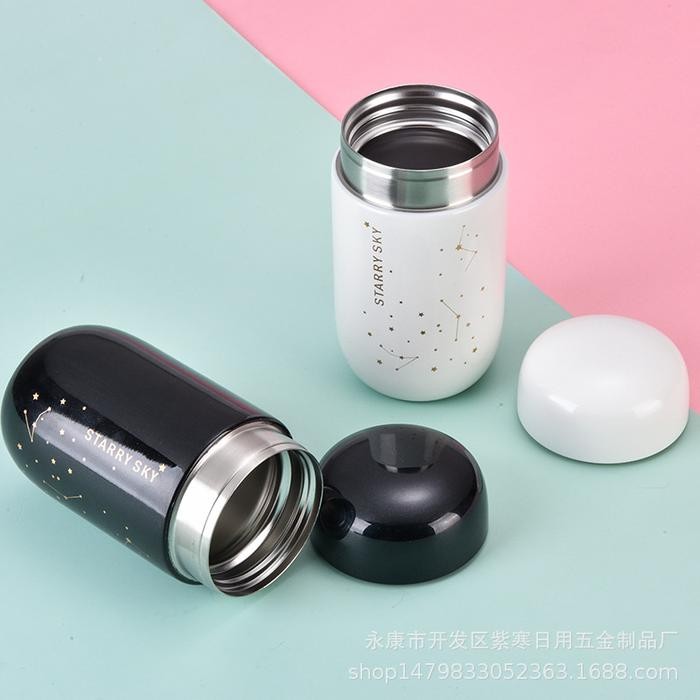 Gelas Kopi Travel Tumbler Stainless Stel 200ML Desain Termos Air Panas