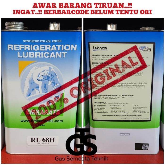 OLI EMKARATE RL68H ORIGINAL OLI EMKARATE RL 68H OLI EMKARATE RL68 Kode 863